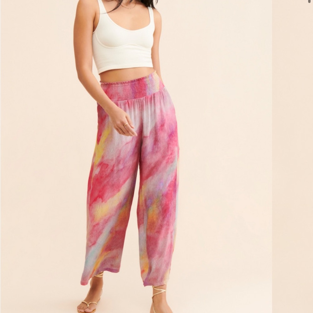 Anthropologie Conditions Apply Tie Dye Pants